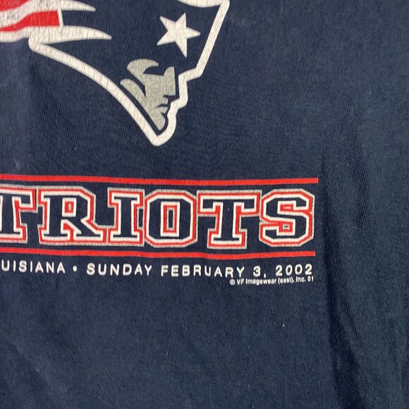 Vintage New England Patriots T Shirt Men's XL Super Bowl XXXVI Champions 2005 - Picture 3 of 8